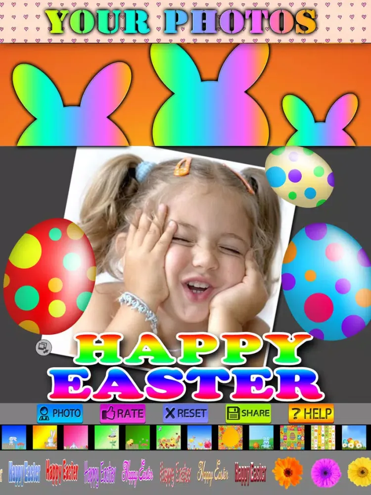 Capturas de pantalla de Lovely Easter Photo Frames iPad 
