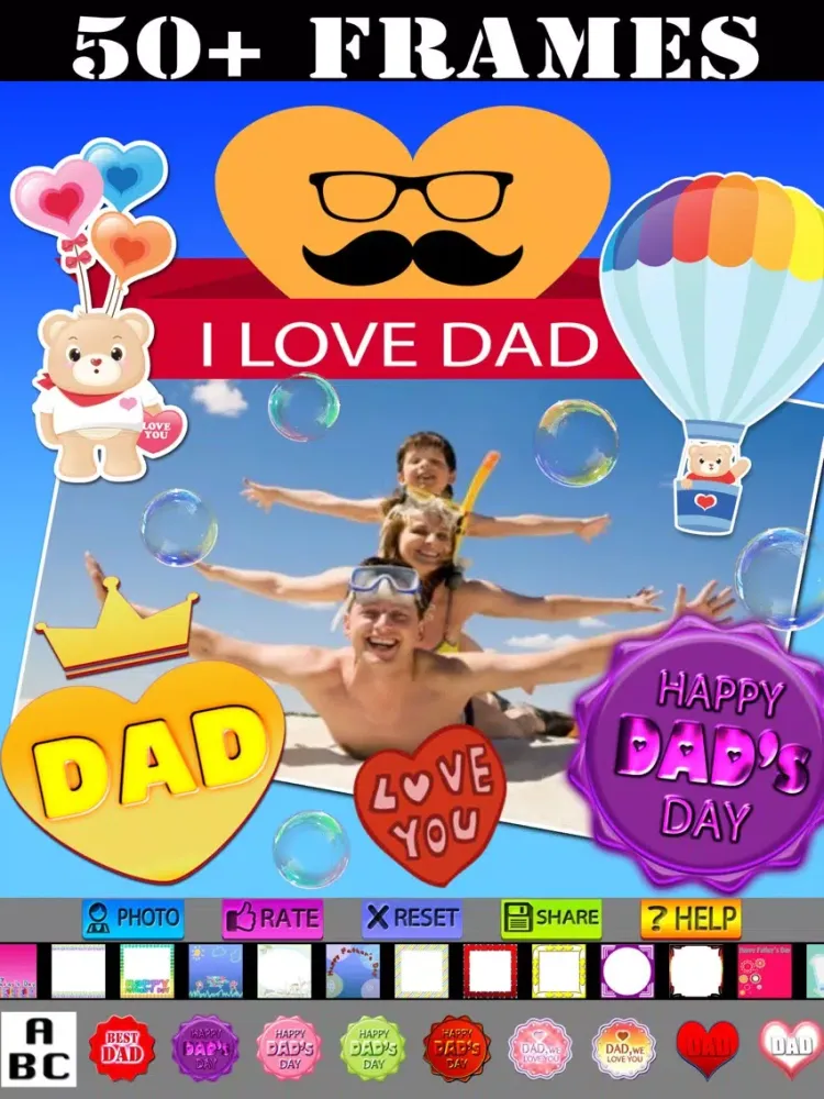 Captures d'écran de Father's Day Greeting Cards and Stickers iPad 