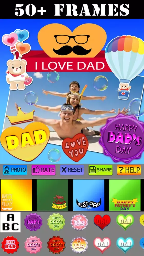 Captures d'écran de Father's Day Greeting Cards and Stickers