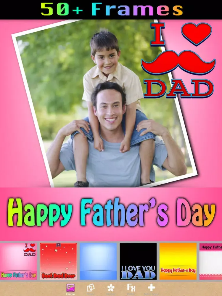 Happy Father’s Day Frames iPad  스크린샷
