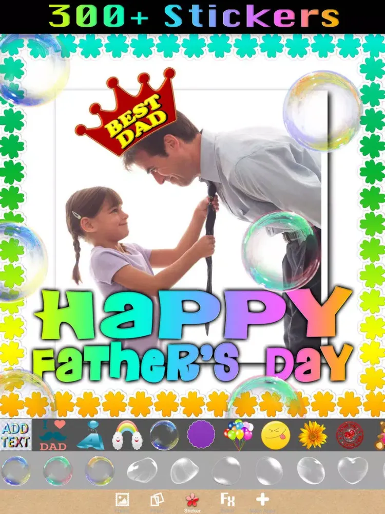 Happy Father’s Day Frames iPad  스크린샷