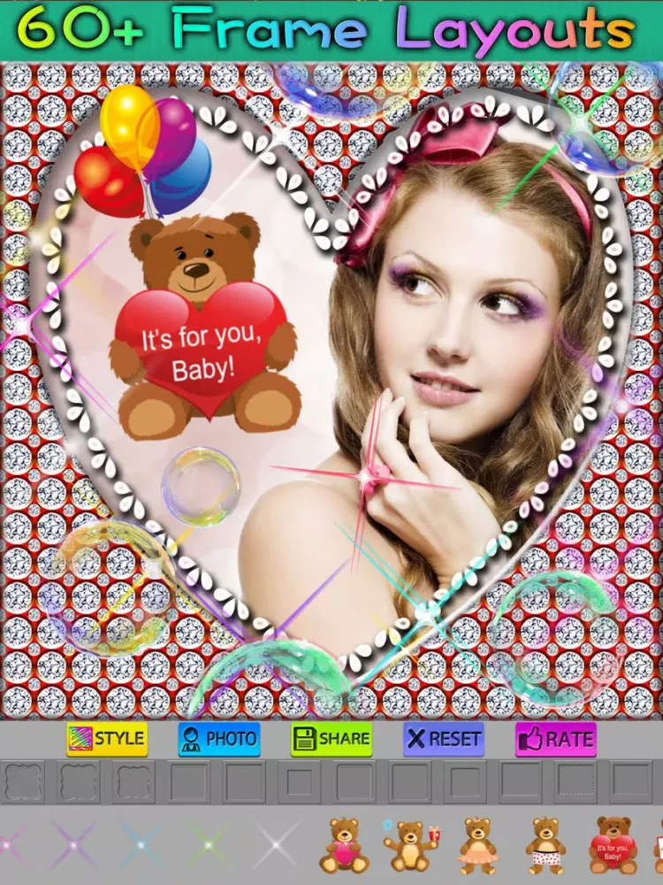 Ảnh chụp màn hình của Bling Photo Frames Pro iPad 