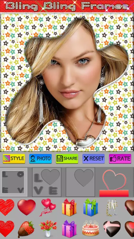 Ảnh chụp màn hình của Bling Photo Frames Pro