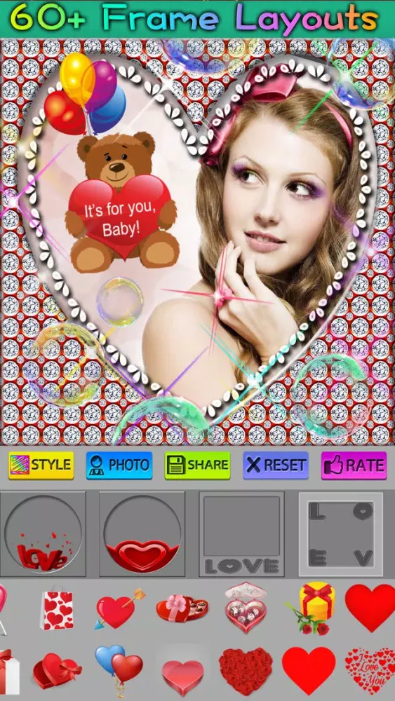 Ảnh chụp màn hình của Bling Photo Frames Pro