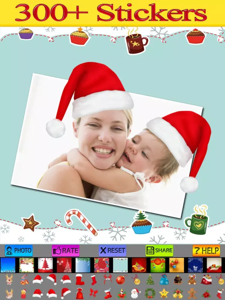 Capturas de tela do Sweet Christmas Frames iPad 