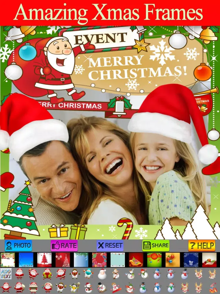 Capturas de tela do Sweet Christmas Frames iPad 