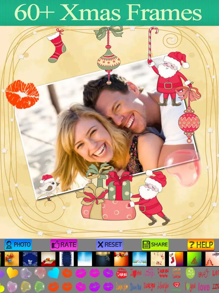 Capturas de tela do Sweet Christmas Frames iPad 