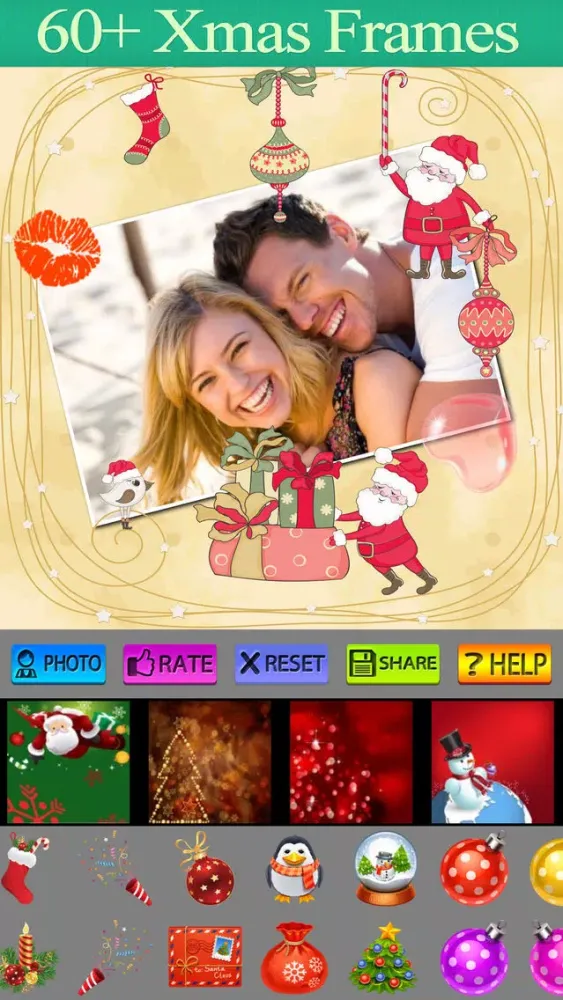 Capturas de tela do Sweet Christmas Frames