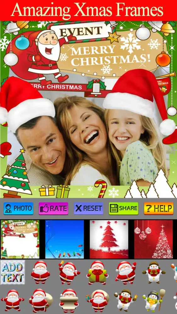 Capturas de tela do Sweet Christmas Frames