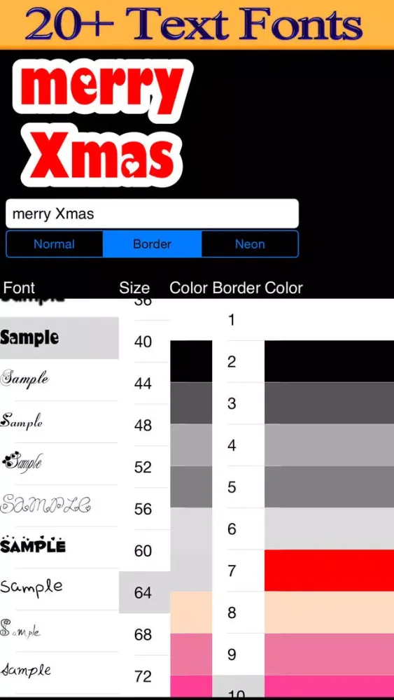 Capturas de tela do Sweet Christmas Frames