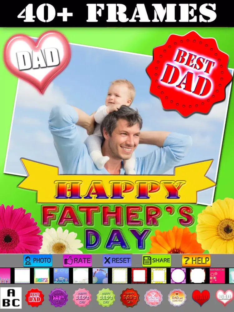 Скриншоты Father's Day Frame and Sticker iPad 