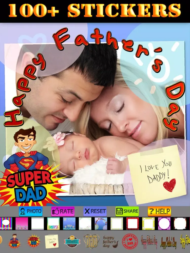Скриншоты Father's Day Frame and Sticker iPad 