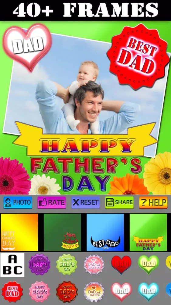 Скриншоты Father's Day Frame and Sticker