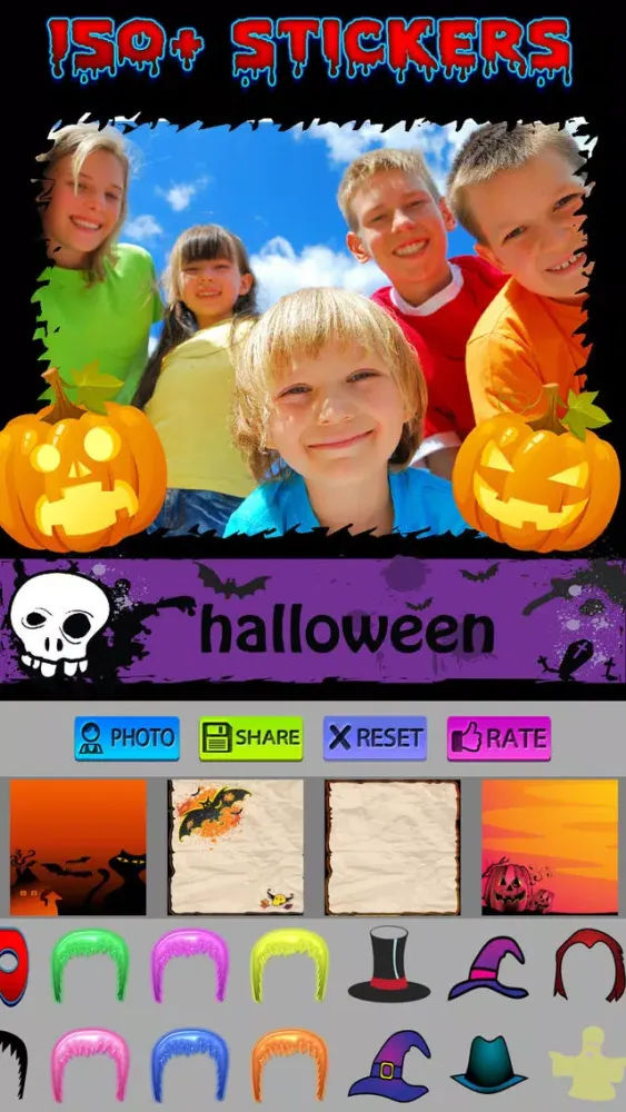 Capturas de tela do Halloween Photo Frames and Stickers