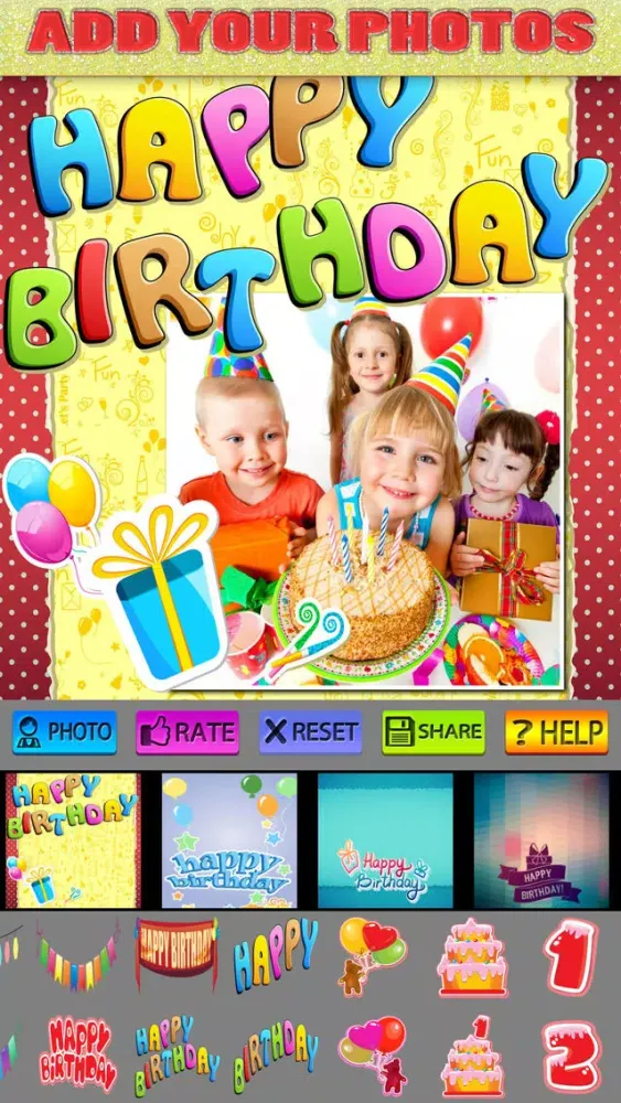 Zrzuty ekranu Happy Birthday Posters