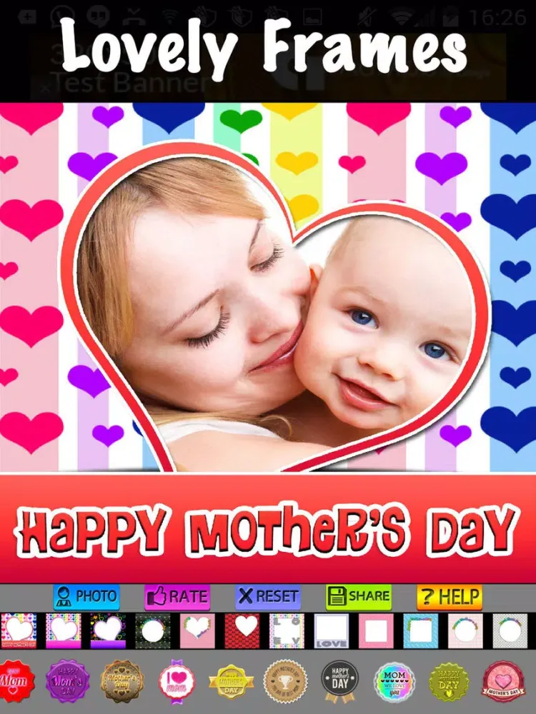 Capturas de tela do Photo Frames for Mother iPad 