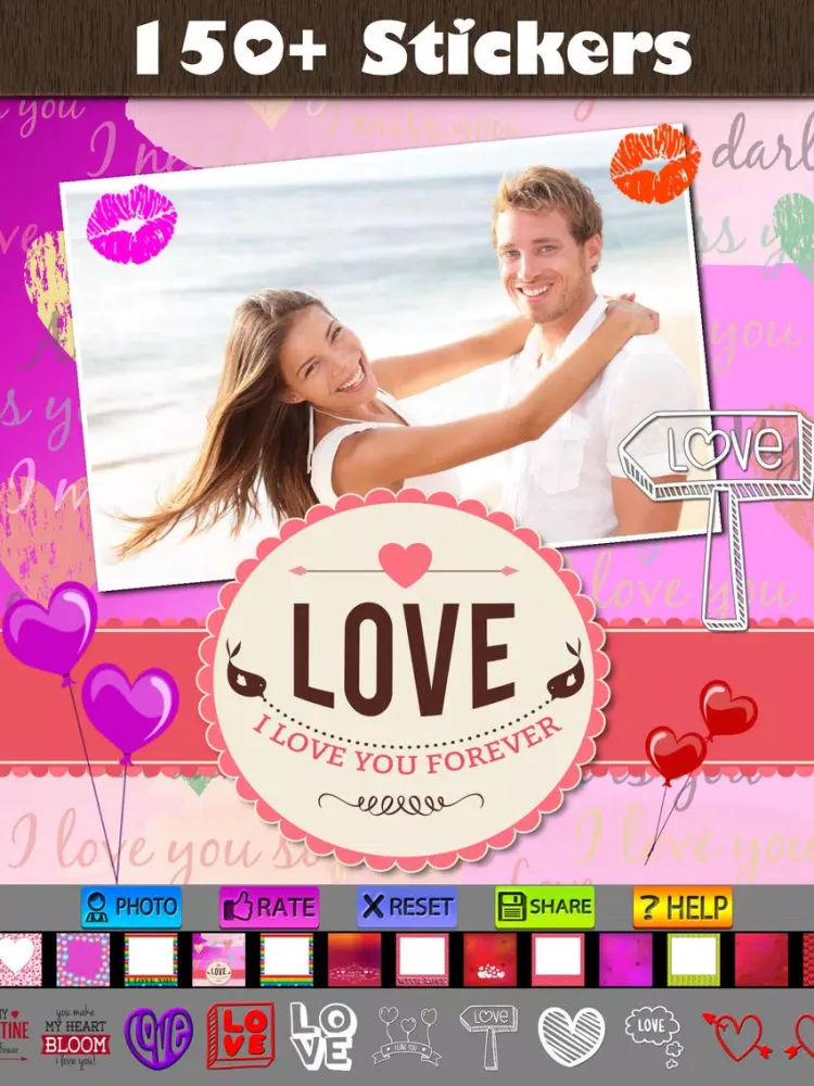 Скриншоты Love Frames and Labels iPad 