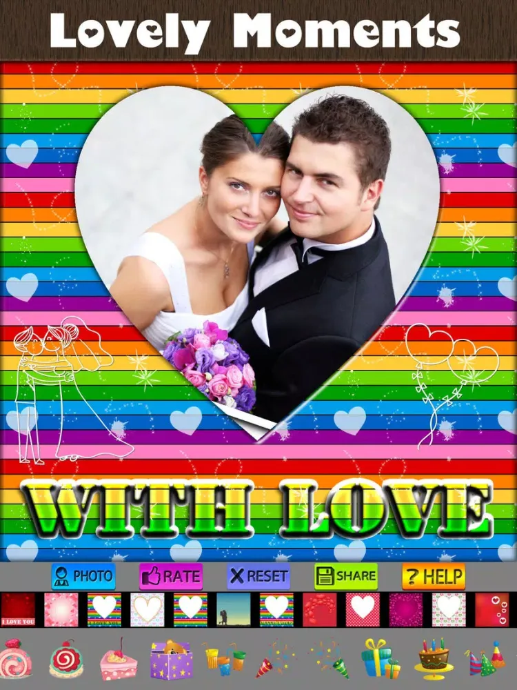 Скриншоты Love Frames and Labels iPad 