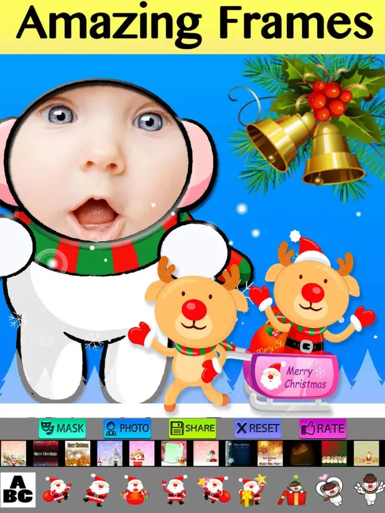 Zrzuty ekranu Christmas Photo Frames and Costumes iPad 