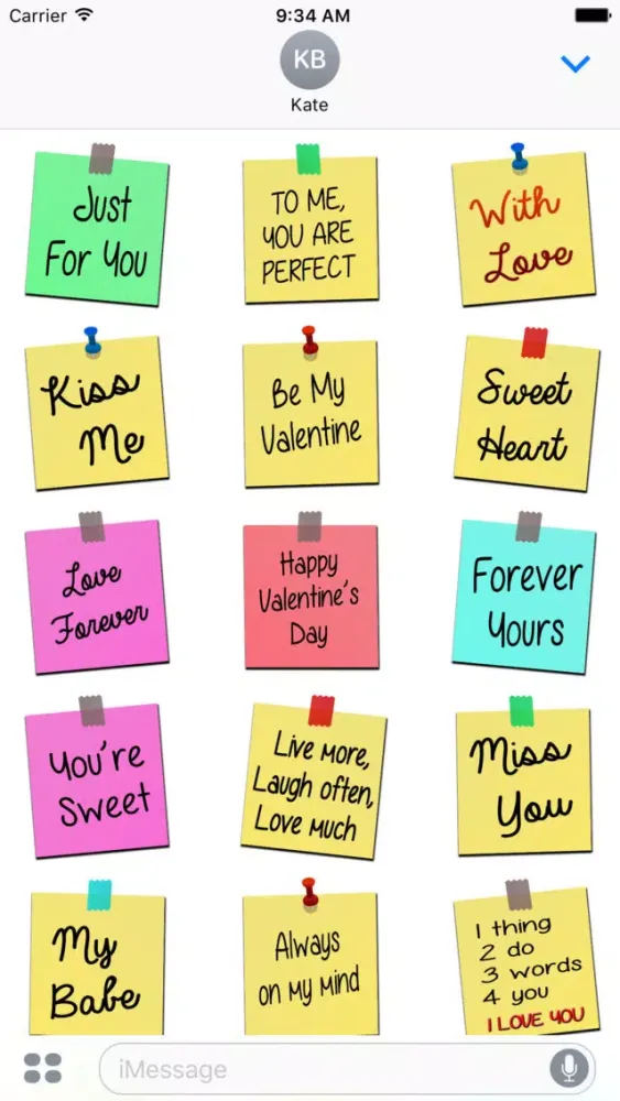 تصاویر Amazing Love Stickers for iMessage
