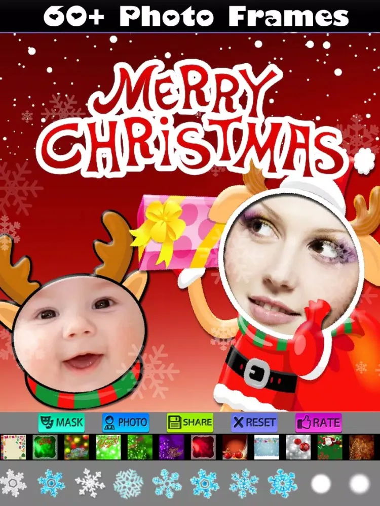 Скриншоты Christmas Photo Frames and Face Masks iPad 