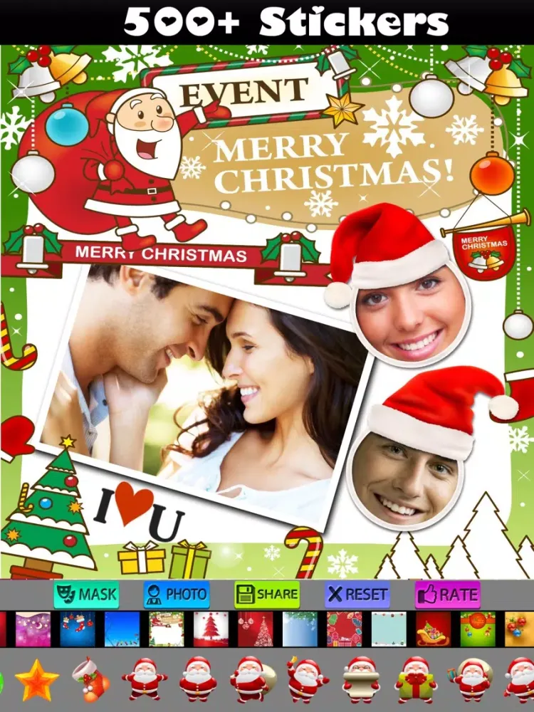 Скриншоты Christmas Photo Frames and Face Masks iPad 