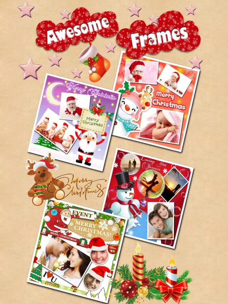 Скриншоты Christmas Photo Frames and Face Masks iPad 