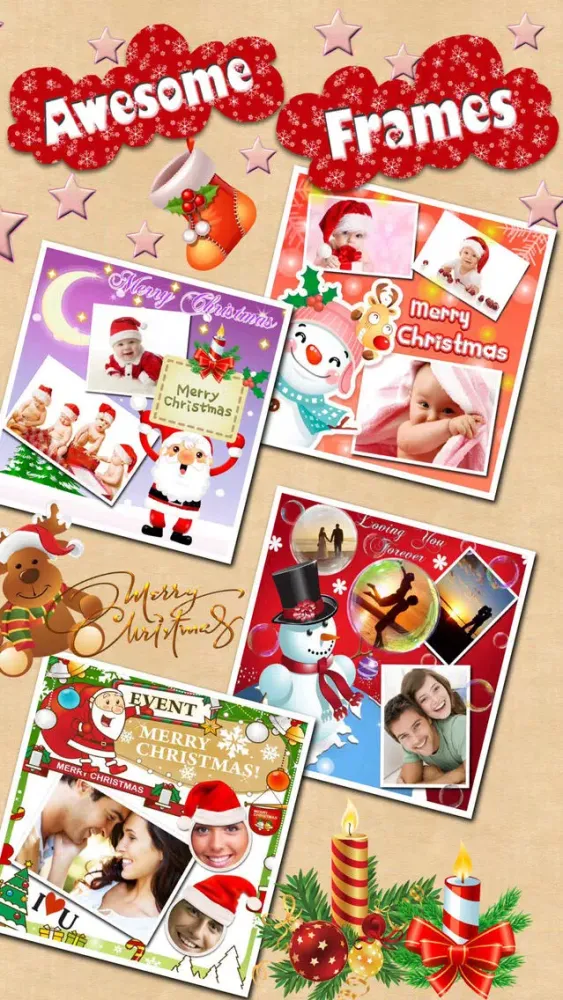 Скриншоты Christmas Photo Frames and Face Masks
