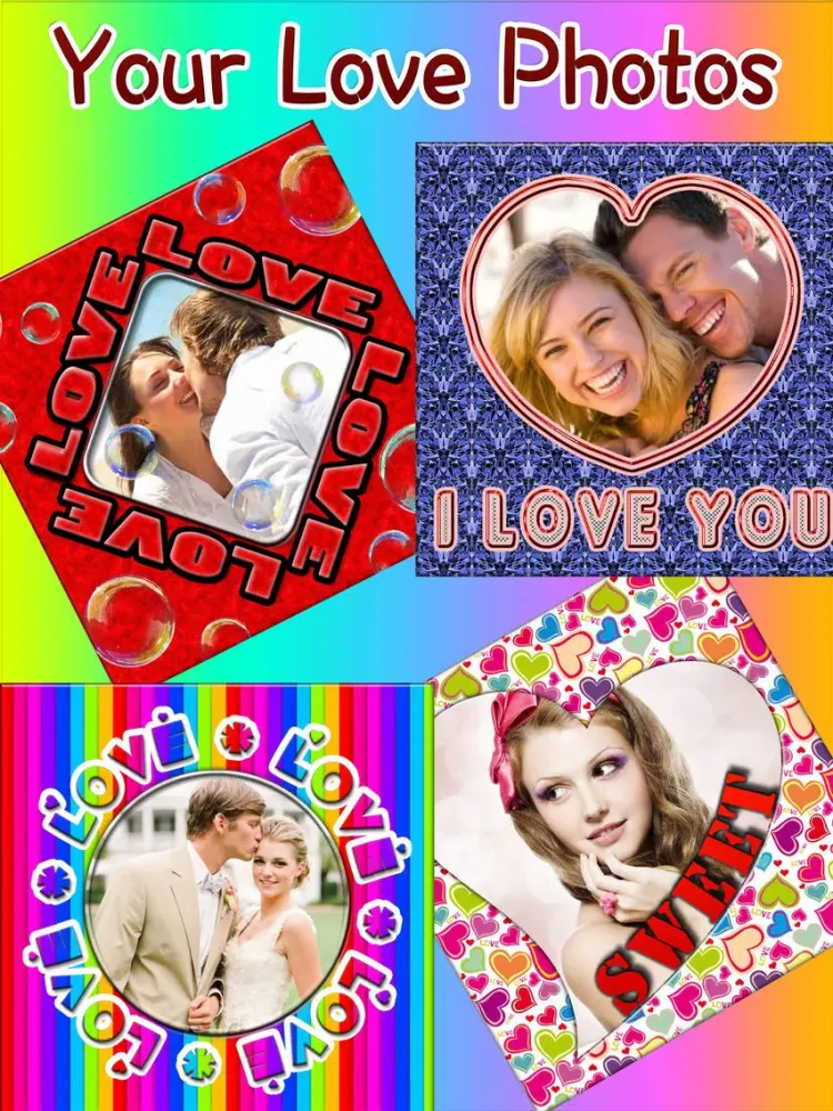 Love Photo Frame Styles iPad  Ekran Görüntüleri