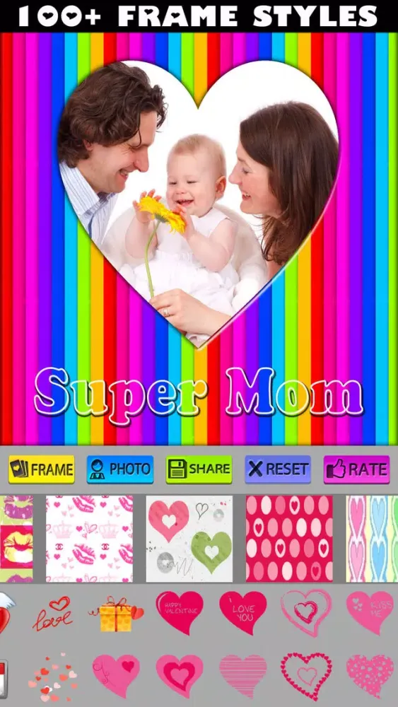 Mother's Day Frame & Sticker Screenshots