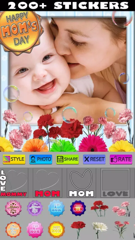 Mother's Day Frame & Sticker Screenshots