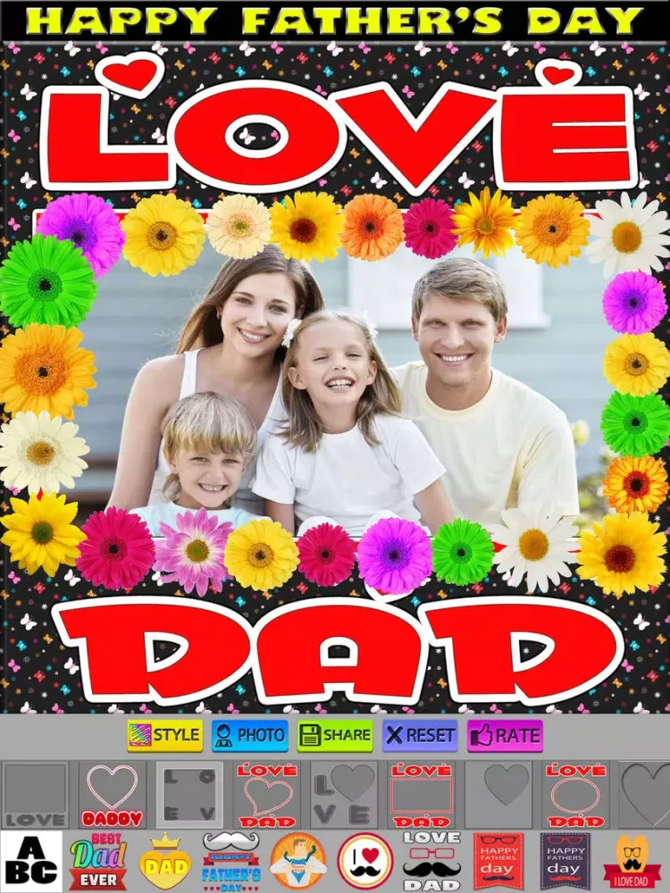 Father's Day Frames and Styles iPad  スクリーンショット