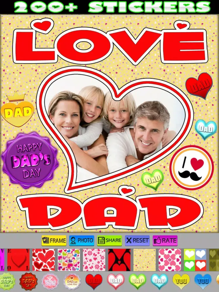 Father's Day Frames and Styles iPad  スクリーンショット