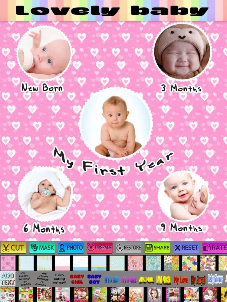 Скриншоты Baby Photo Collage iPad 