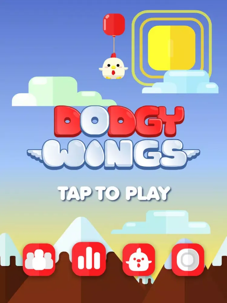 Dodgy Wings - Flap, Fly & Don’t Get Fried iPad 应用截图