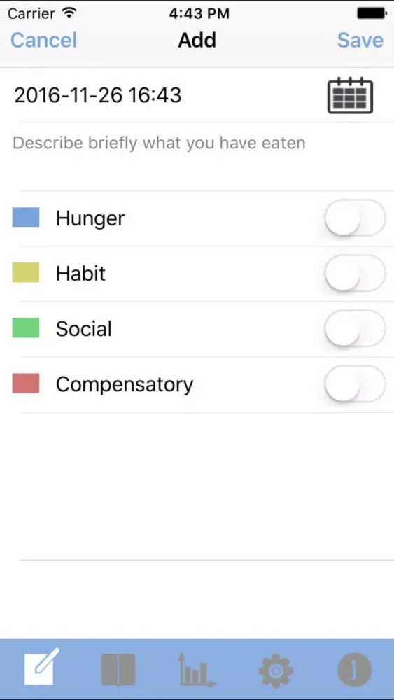 Mindful Eating Journal স্ক্রিনশট