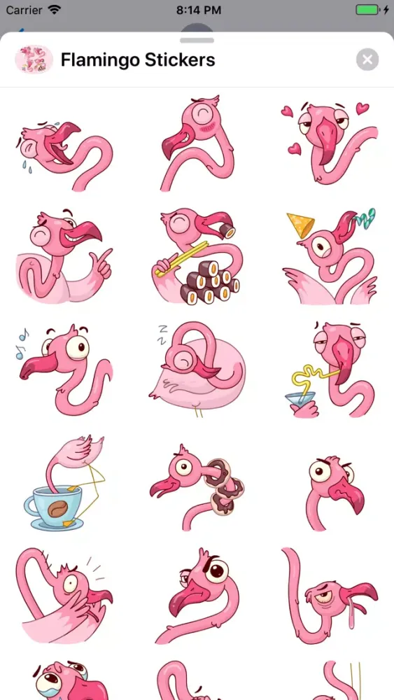 Capturas de pantalla de Flamingo Stickers