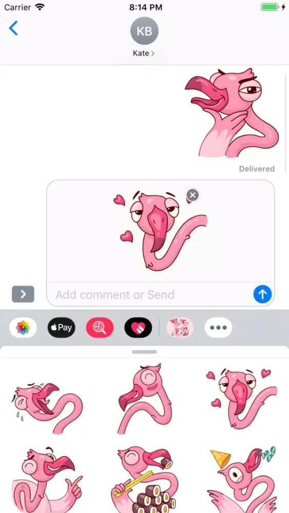 Capturas de pantalla de Flamingo Stickers