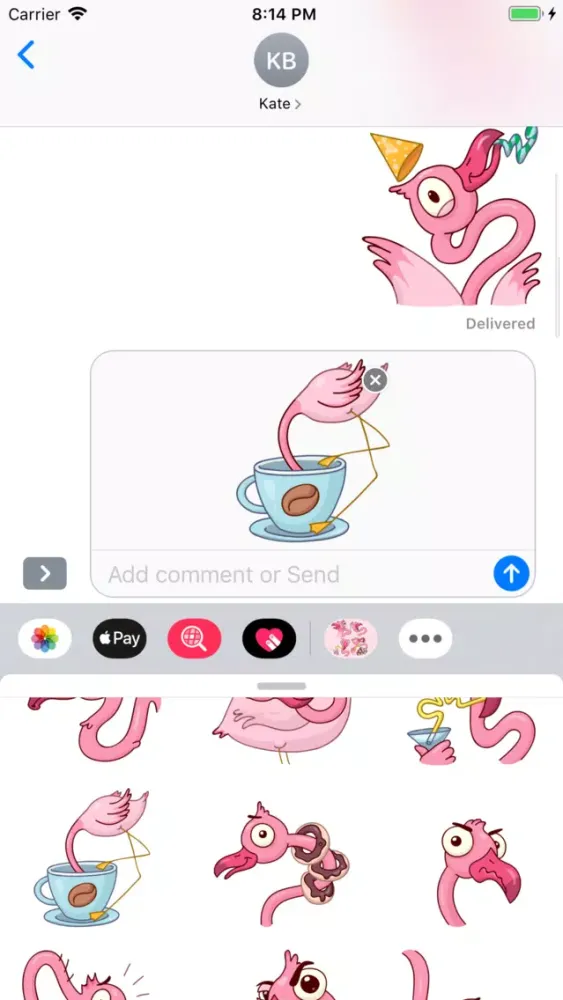Capturas de pantalla de Flamingo Stickers