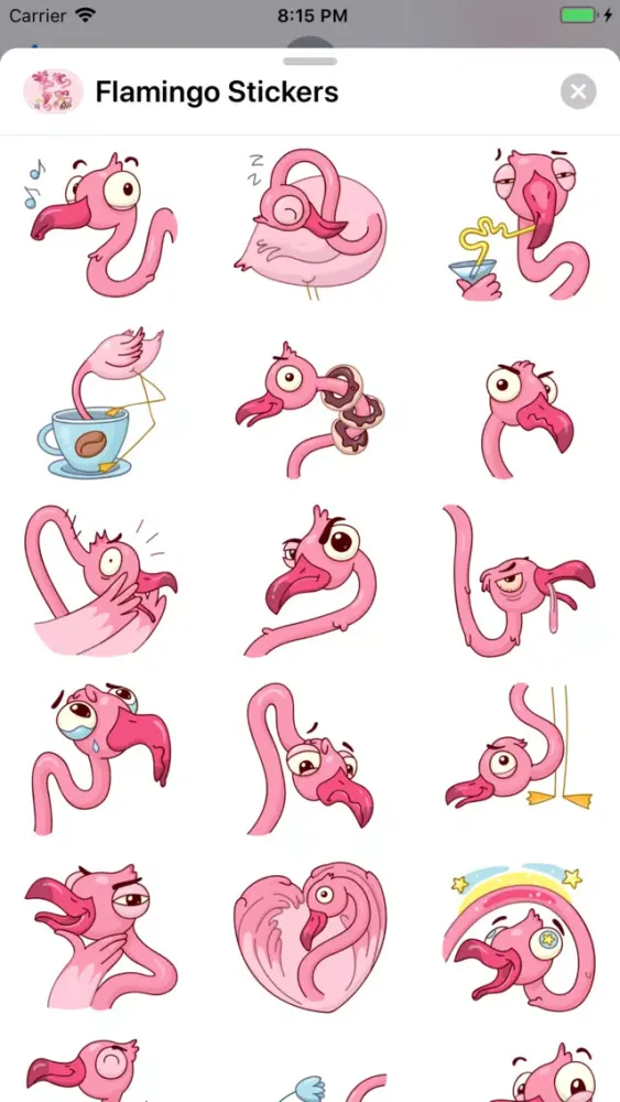 Capturas de pantalla de Flamingo Stickers
