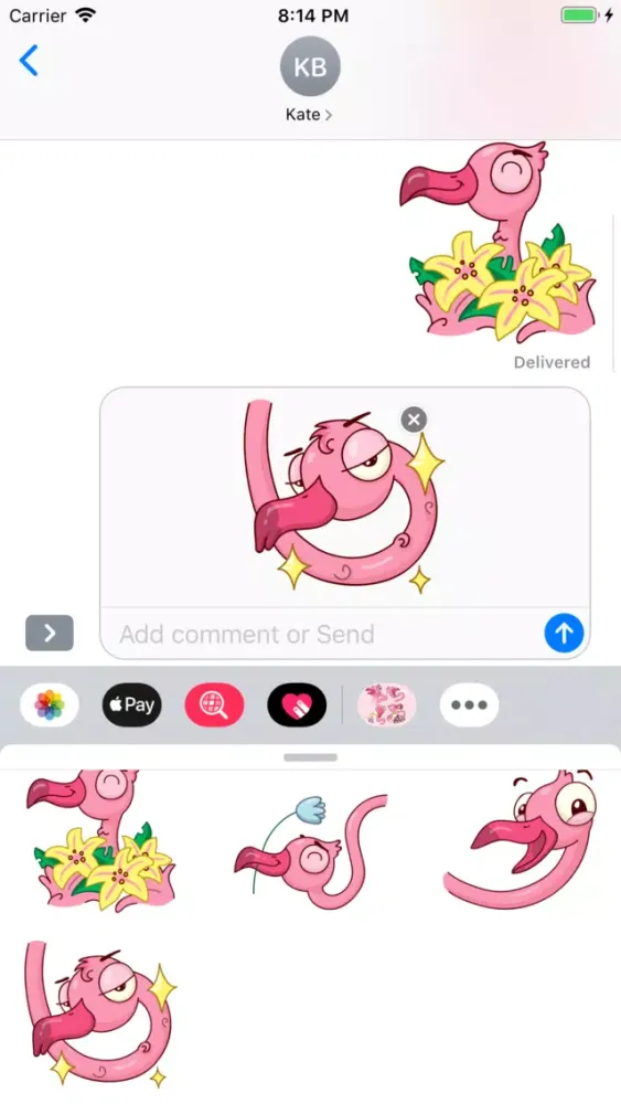 Capturas de pantalla de Flamingo Stickers