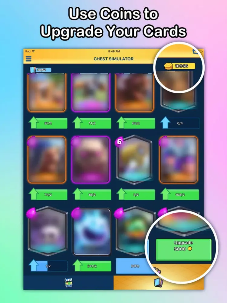 Chest Simulator for Clash Royale Free iPad  سکرین شاٹس