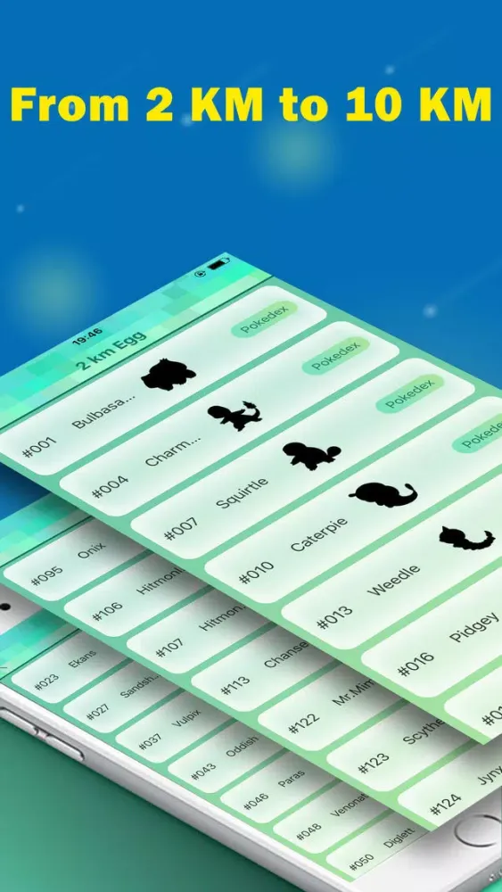 Zrzuty ekranu Egg Chart for Pokemon GO