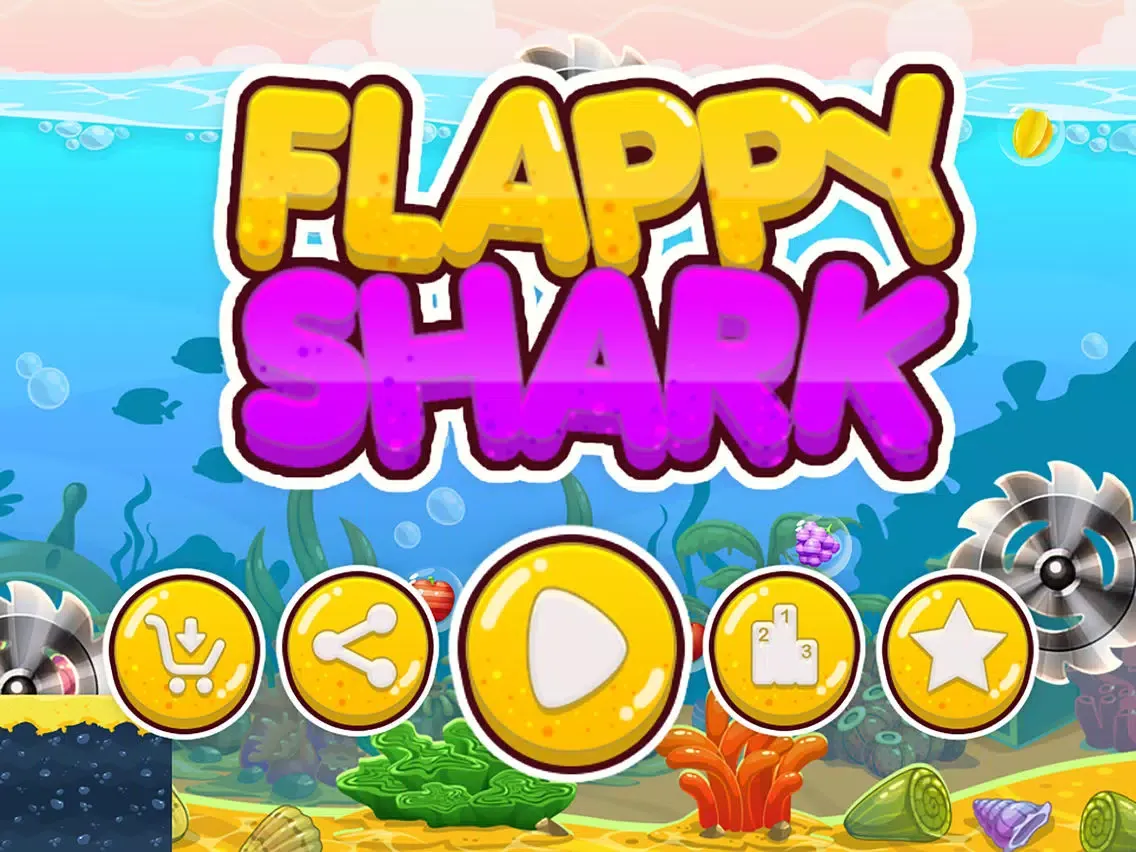 Flappy Shark HD iPad  スクリーンショット