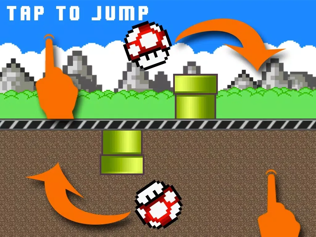 Ảnh chụp màn hình của Champy Jump (very Addictive game) iPad