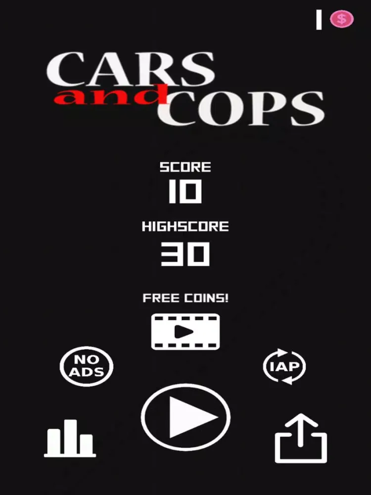 ภาพหน้าจอของ Cars and Cops iPad 