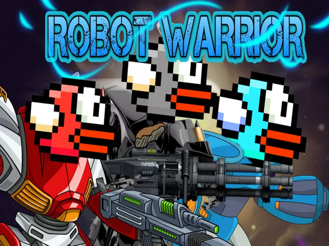 Flappy Robot Warrior iPad  سکرین شاٹس