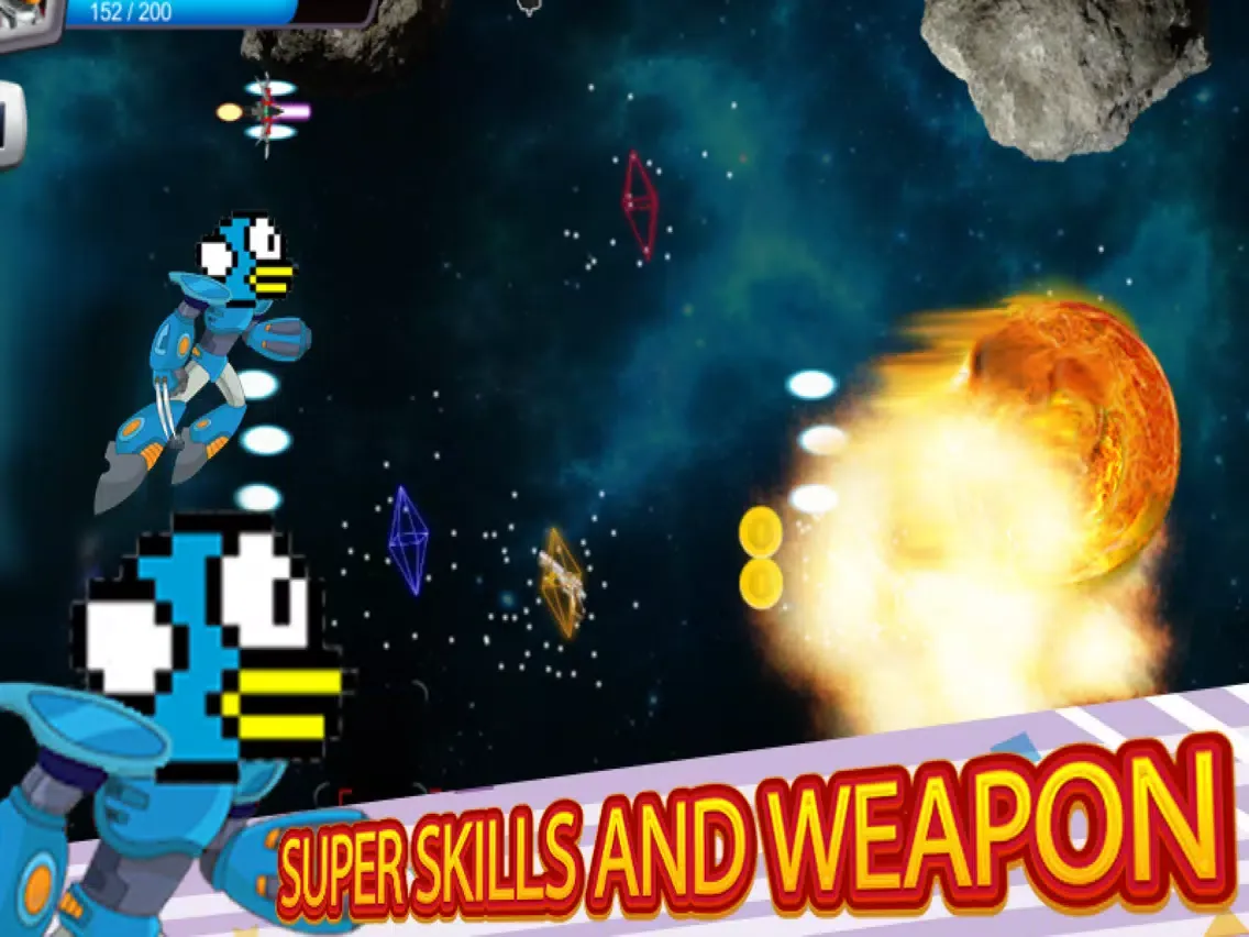 Flappy Robot Warrior iPad  سکرین شاٹس
