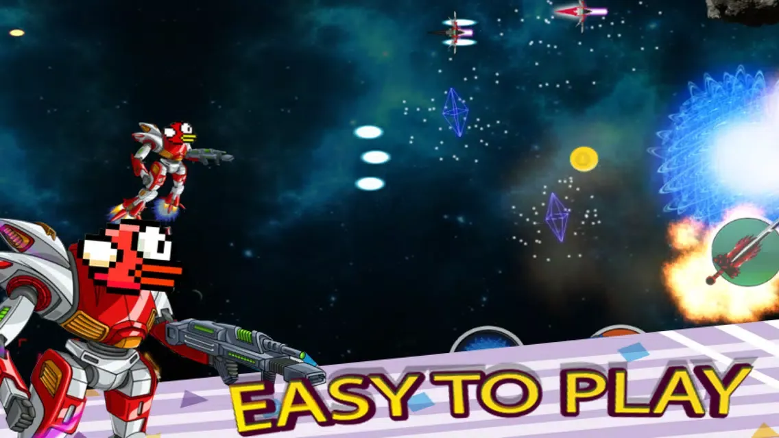 Flappy Robot Warrior سکرین شاٹس