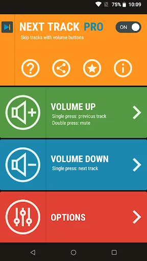 Capturas de pantalla de Next Track: Volume button skip